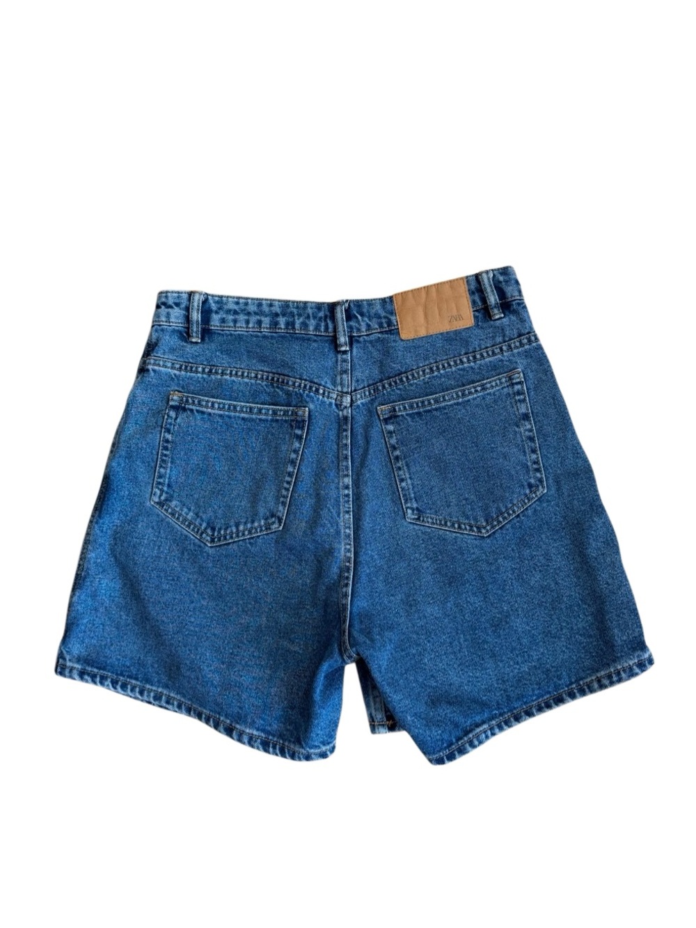 ZARA Women's Mom Jean Denim 100% Organically Grown Cotton Shorts Size 8 - Picture 5 of 5